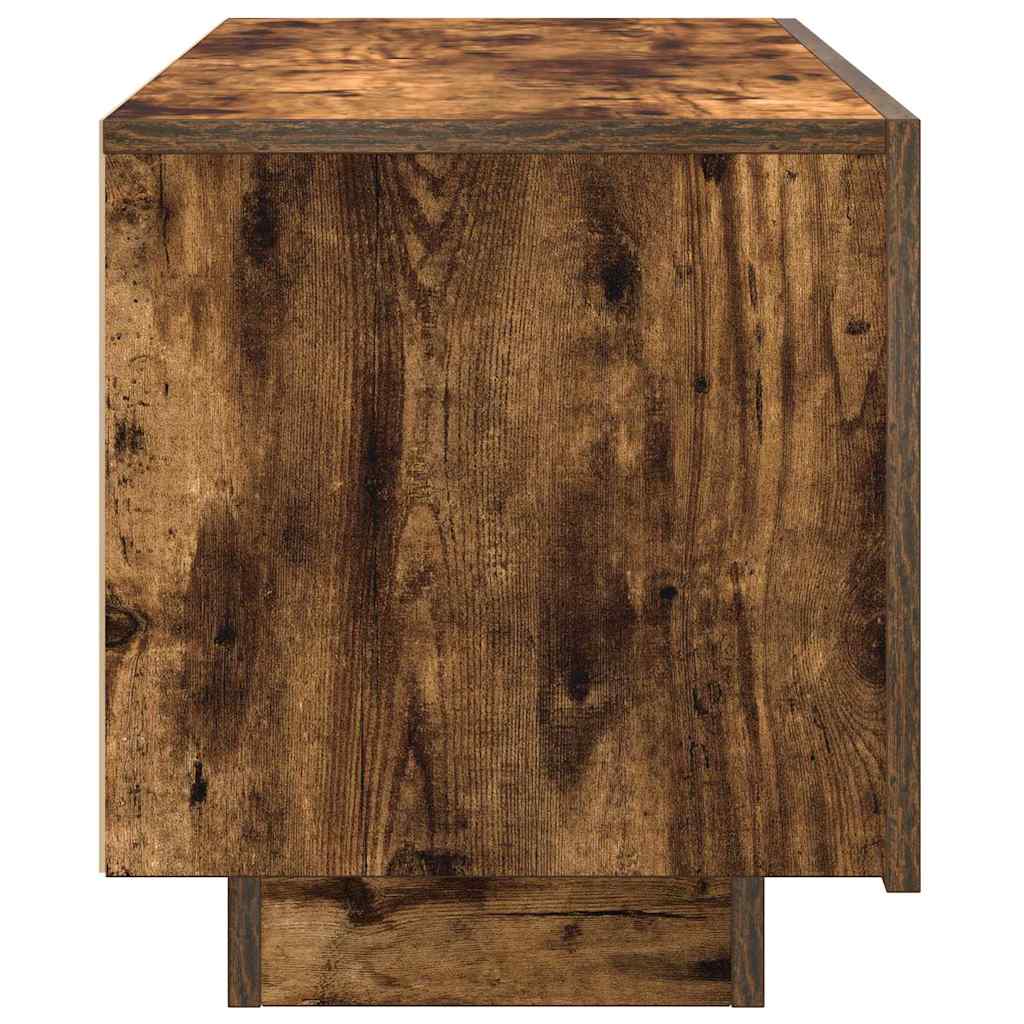 tv-bord 100x35x40 cm konstrueret træ røget egetræsfarve