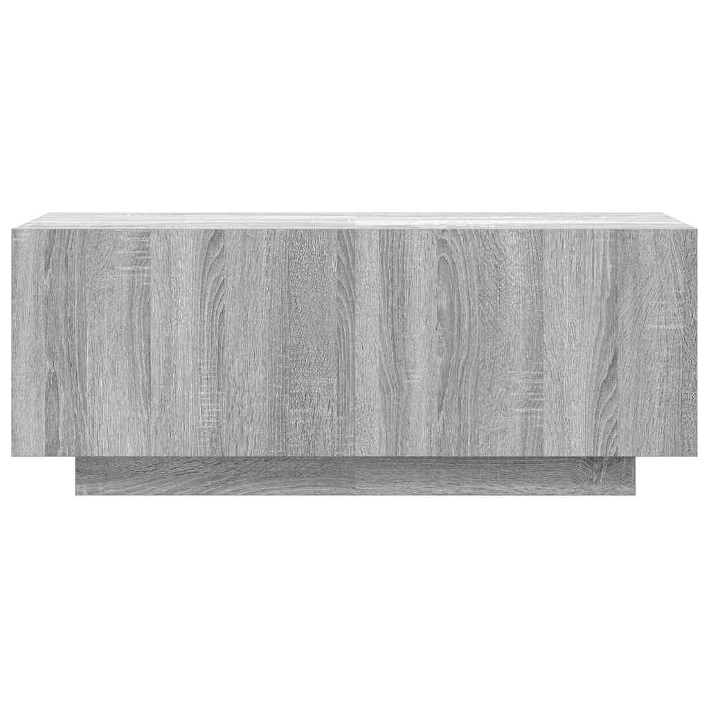 tv-bord 100x35x40 cm konstrueret træ grå sonoma-eg