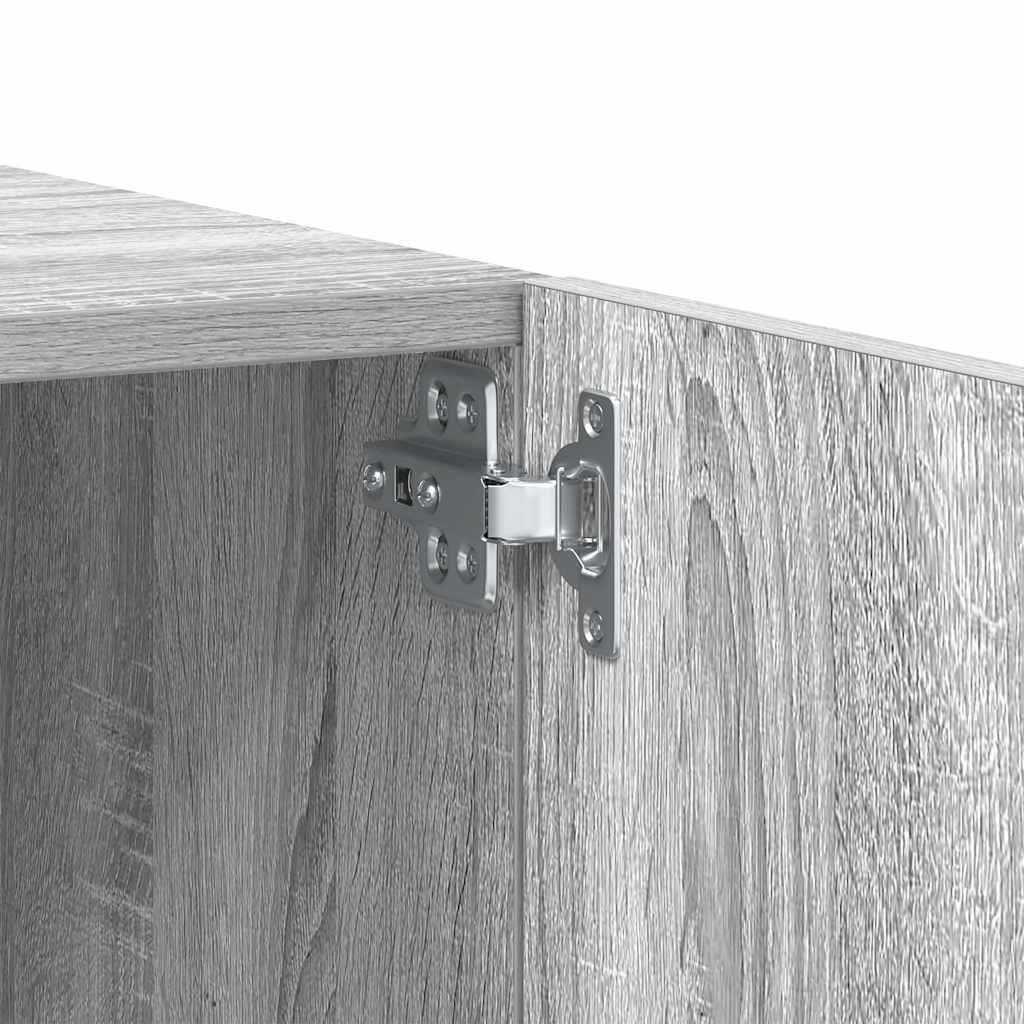 tv-bord 100x35x40 cm konstrueret træ grå sonoma-eg