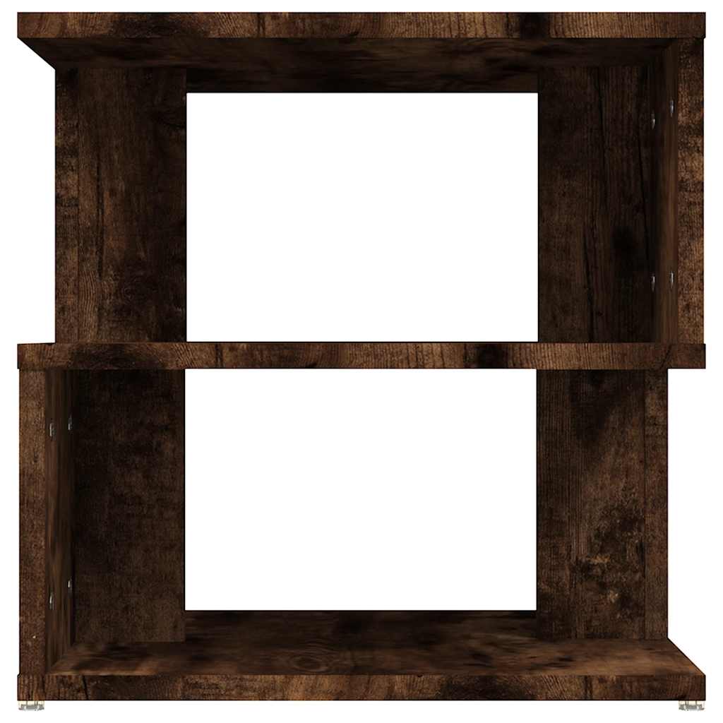 sidebord 40x40x40 cm konstrueret træ røget egetræsfarve