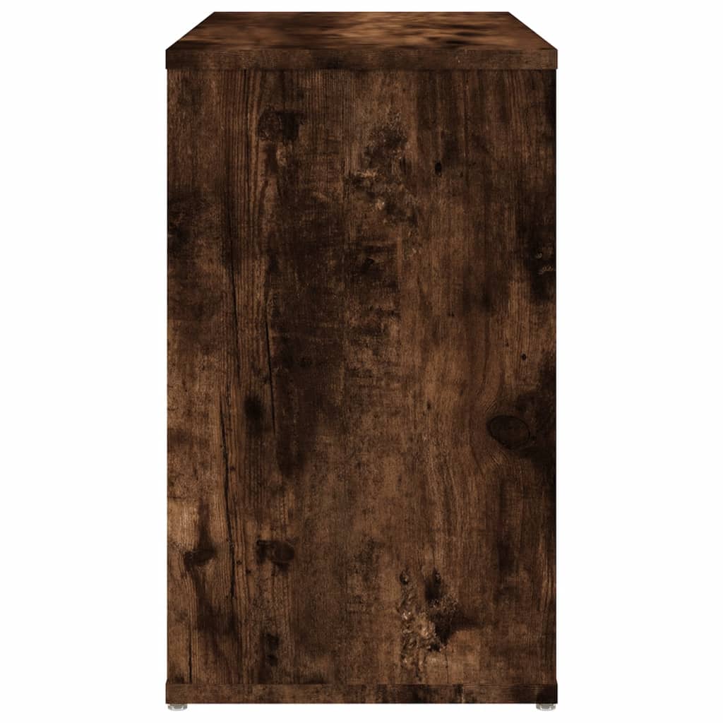 sideskab 60x30x50 cm konstrueret træ røget egetræsfarve