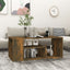 sofabord 100x50x40 cm konstrueret træ røget egetræsfarve
