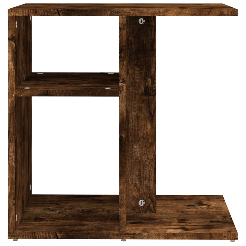 sidebord 50x30x50 cm konstrueret træ røget egetræsfarve