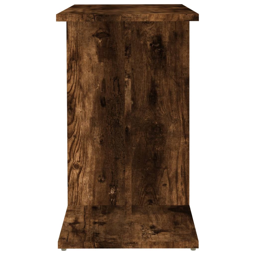 sidebord 50x30x50 cm konstrueret træ røget egetræsfarve