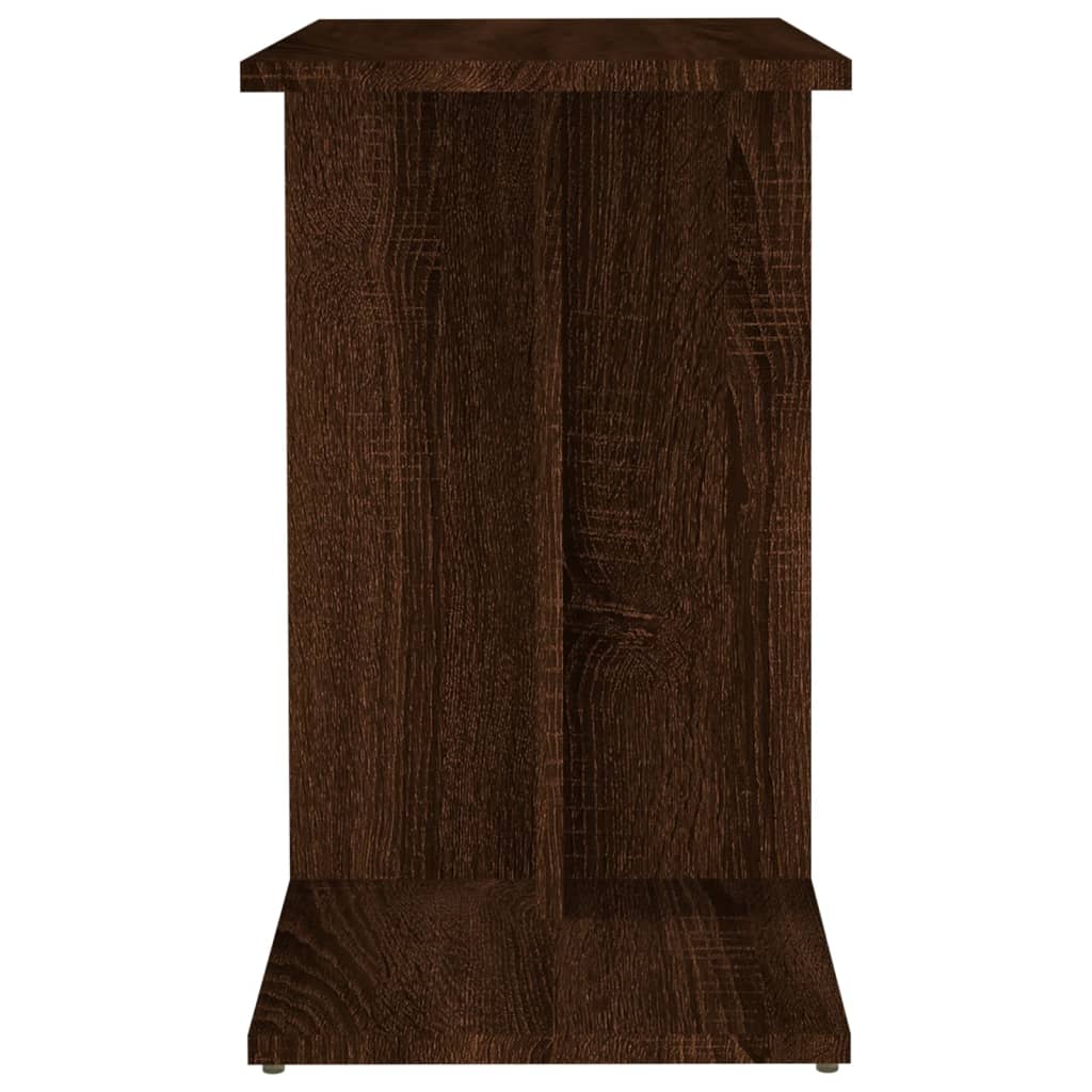 sidebord 50x30x50 cm konstrueret træ brun egetræ