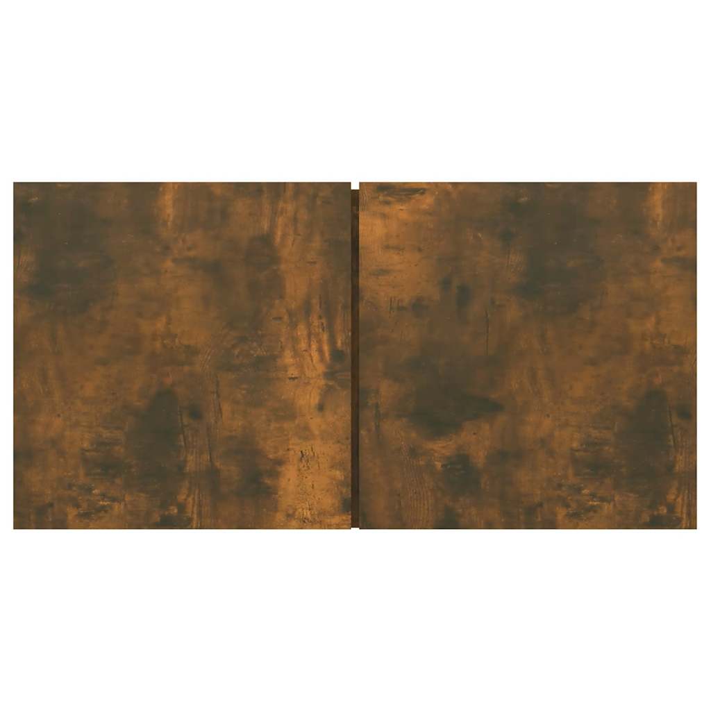 væghængt tv-skab 60x30x30 cm konstrueret træ røget egetræsfarve