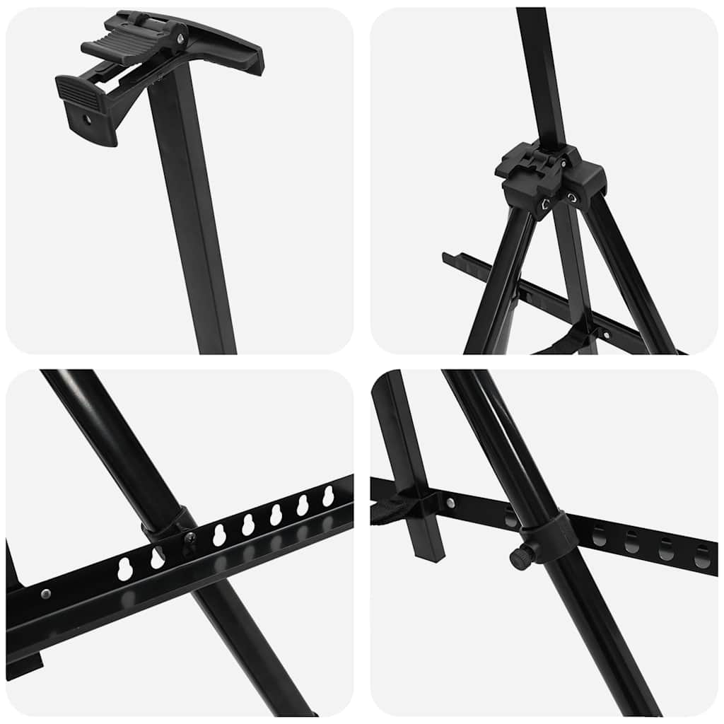 justerbart staffeli metal sort