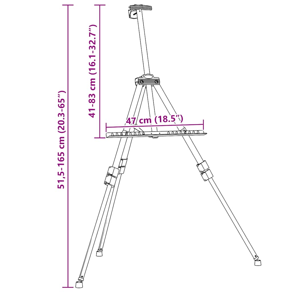 justerbart staffeli metal sort