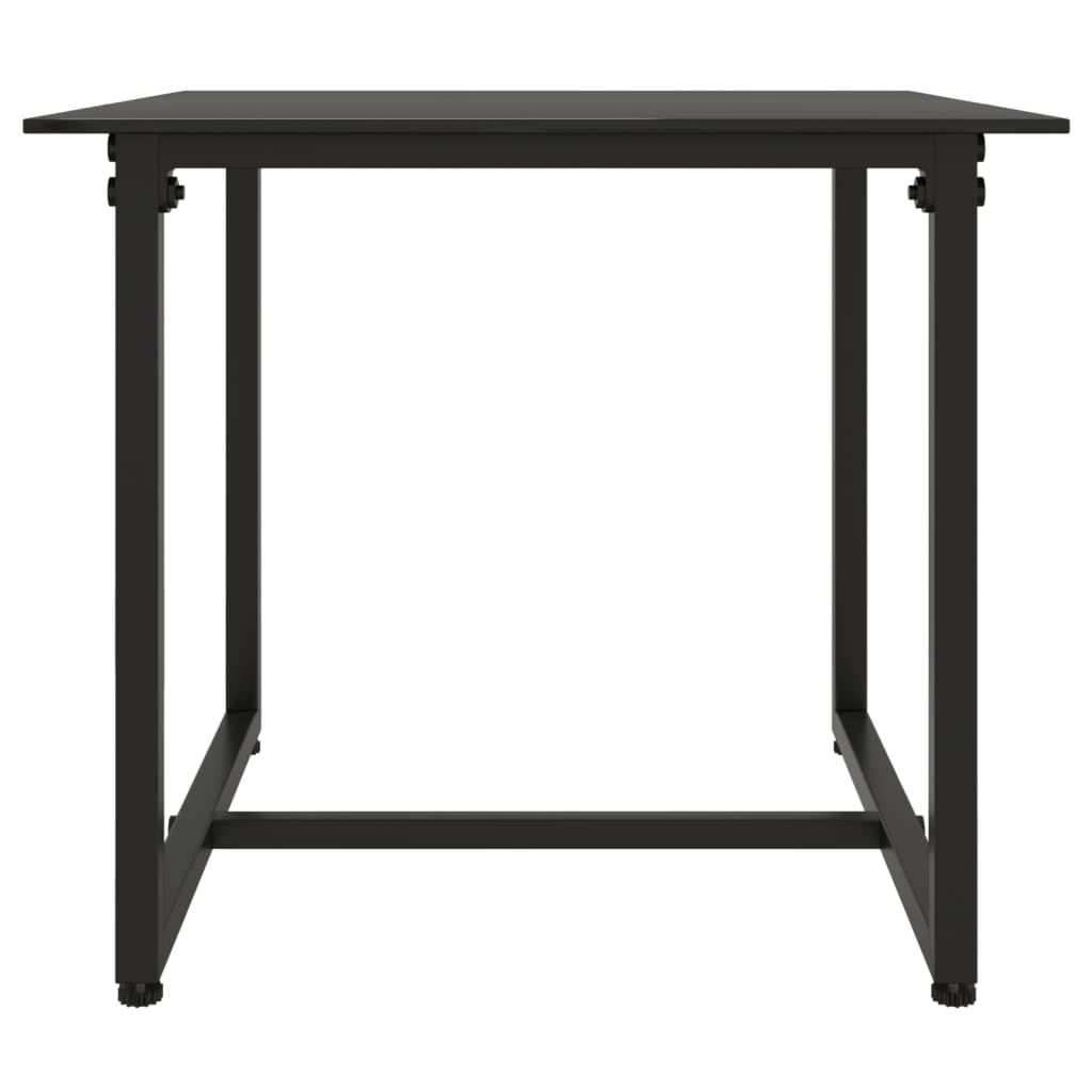 udendørs loungesæt 3 dele med hynder polyrattan sort