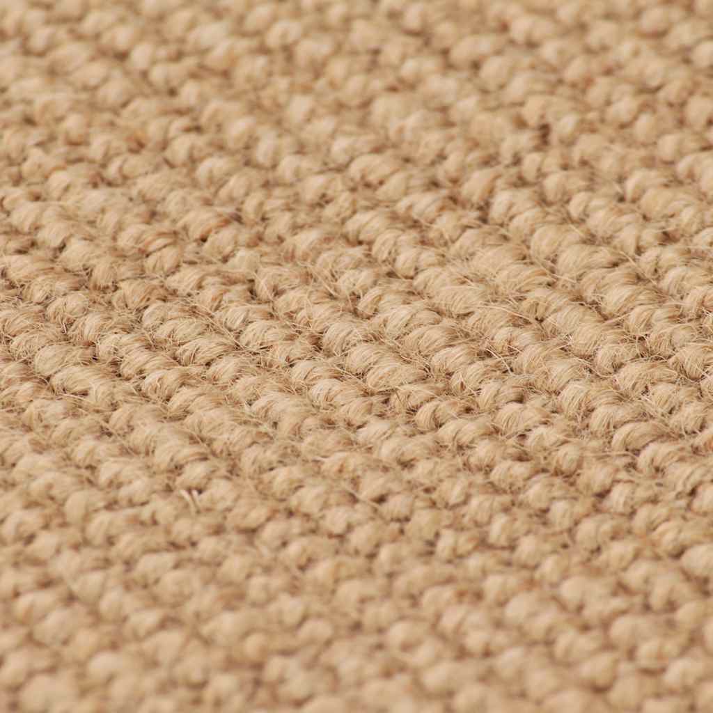 gulvtæppe med latexbagside 180x250 cm jute