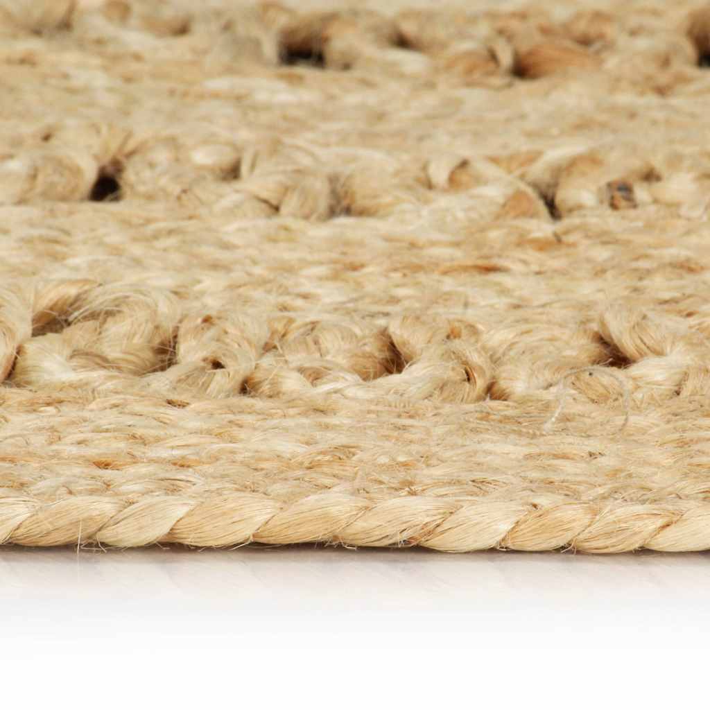 håndlavet tæppe flettet jute 210 cm