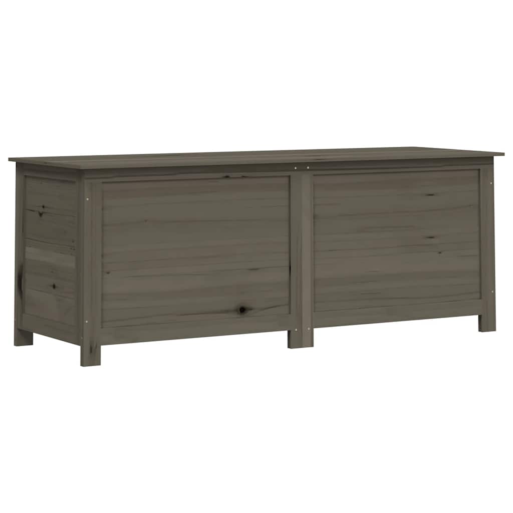 udendørs hyndeboks 150x50x56 cm massivt fyrretræ antracitgrå