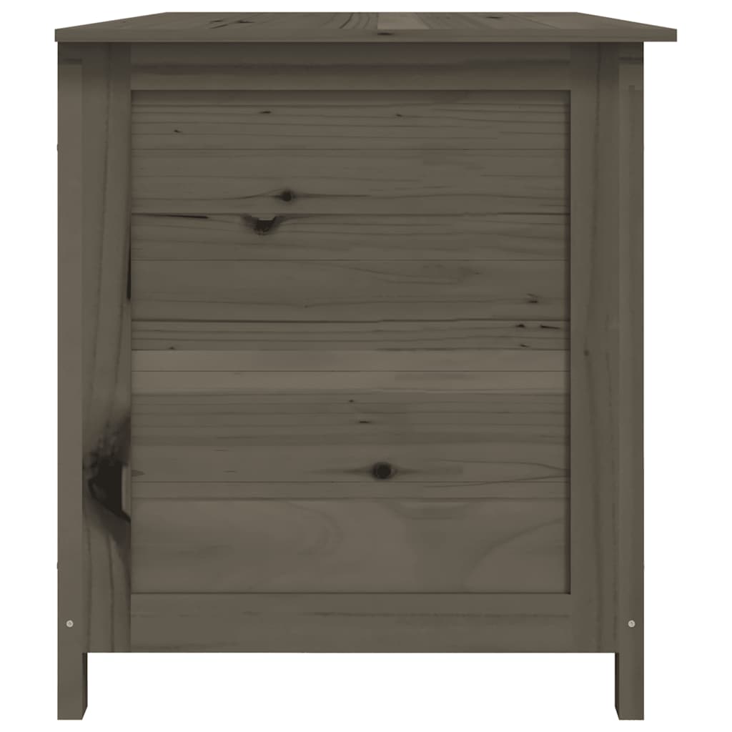 udendørs hyndeboks 150x50x56 cm massivt fyrretræ antracitgrå