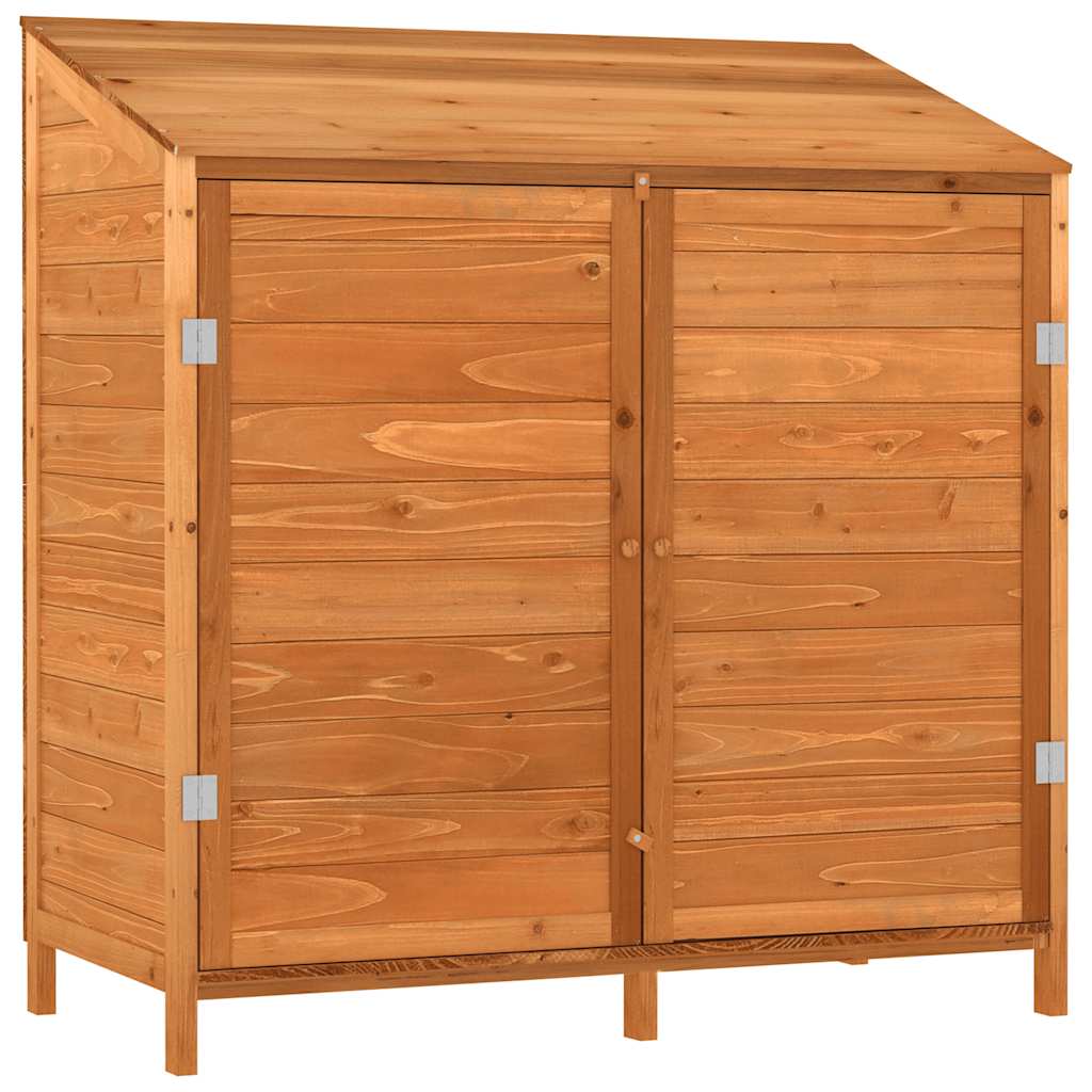 haveskur 102x52x112 cm massivt fyrretræ brun