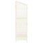 haveskur 102x52x174,5 cm massivt grantræ hvid
