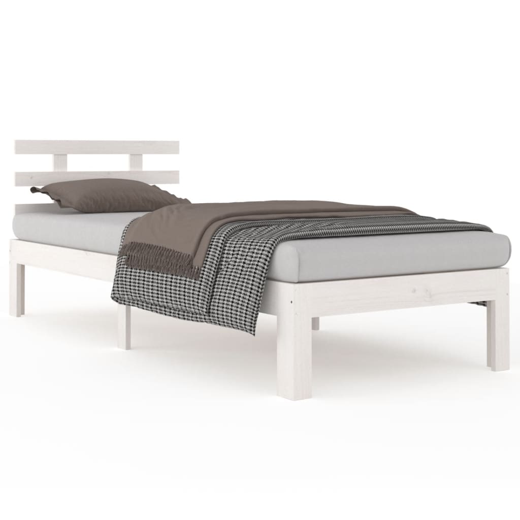 sengeramme 75x190 cm Small Single massivt træ hvid