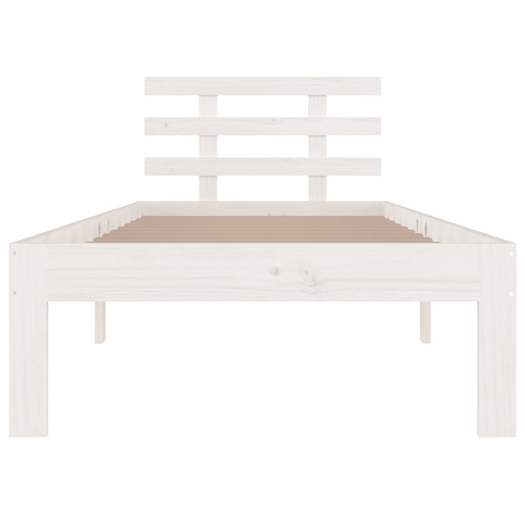 sengeramme 75x190 cm Small Single massivt træ hvid