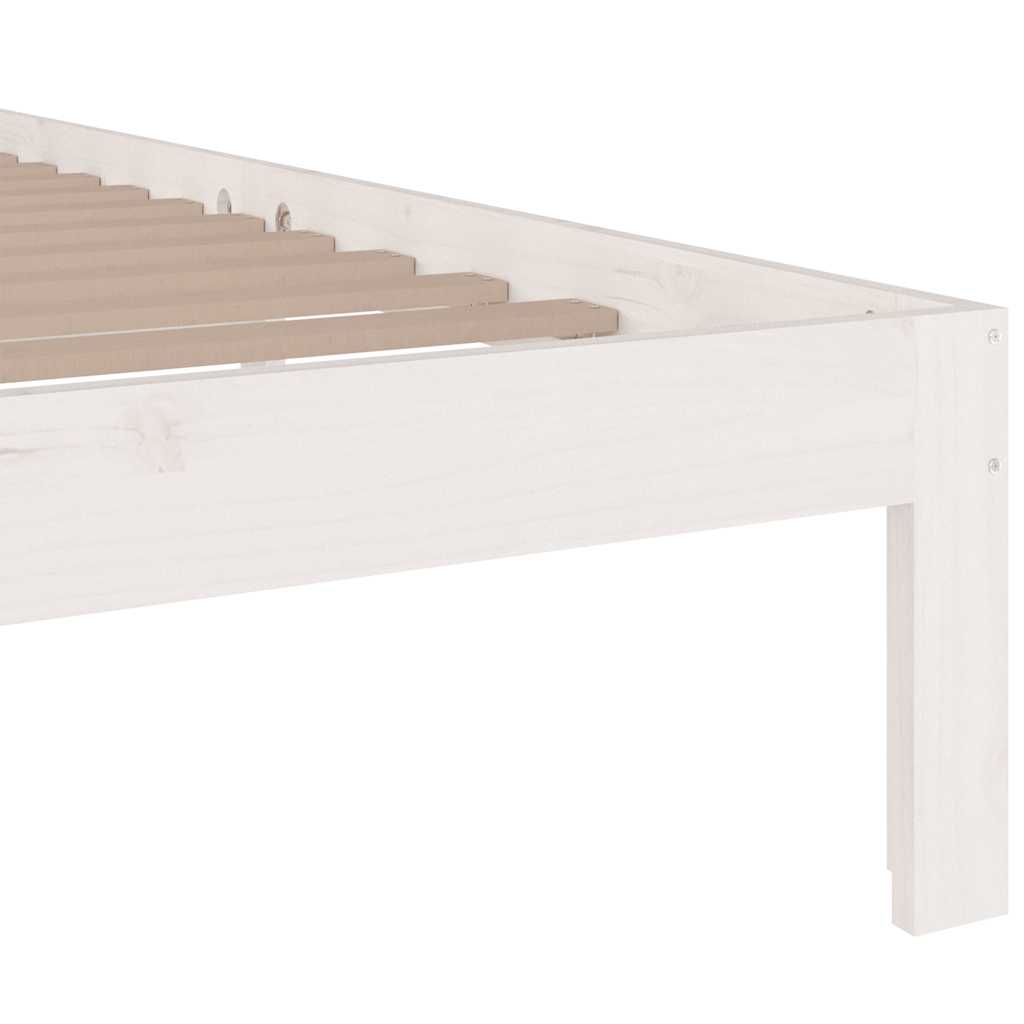 sengeramme 120x190 cm Small Double massivt træ hvid