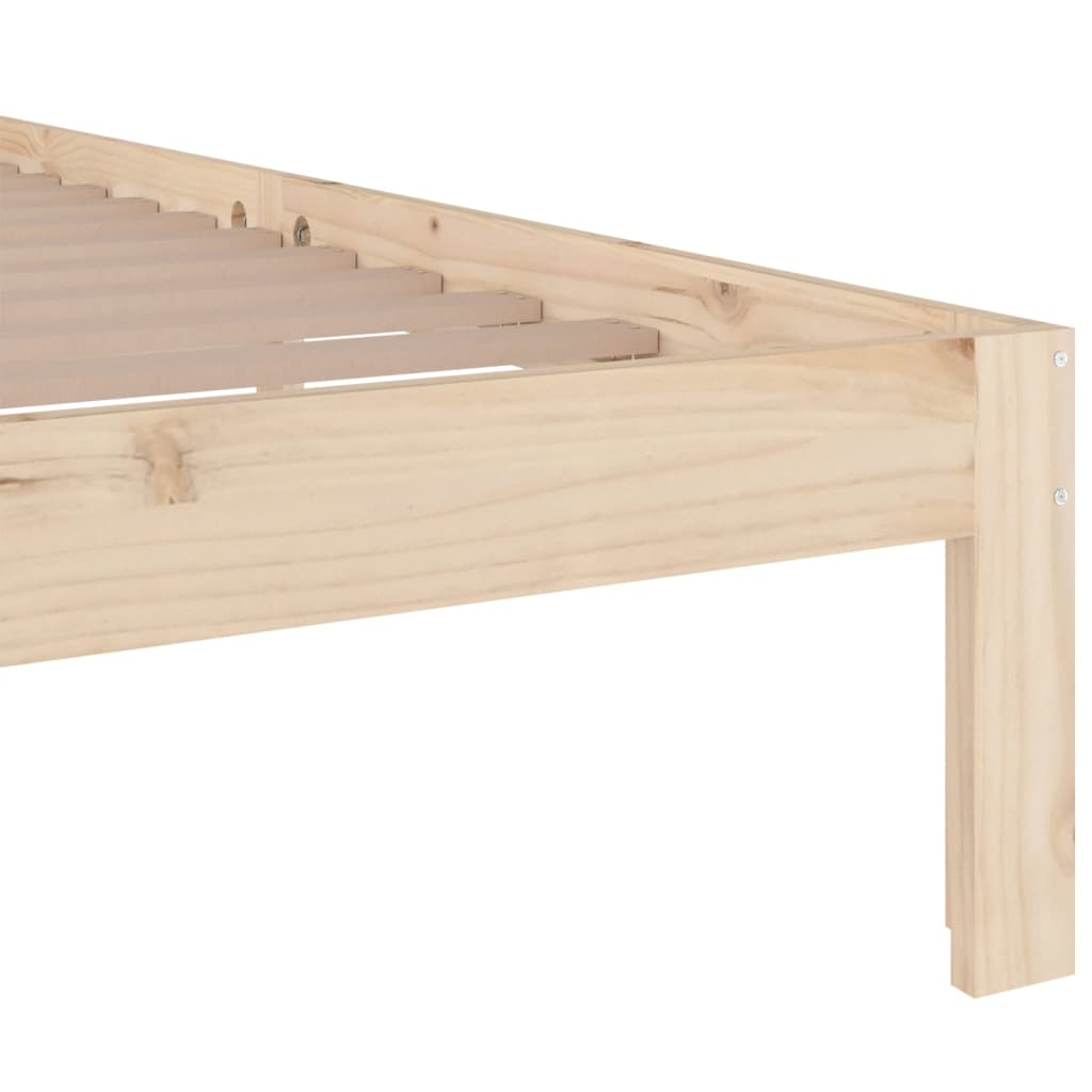 sengeramme 135x190 cm massivt træ