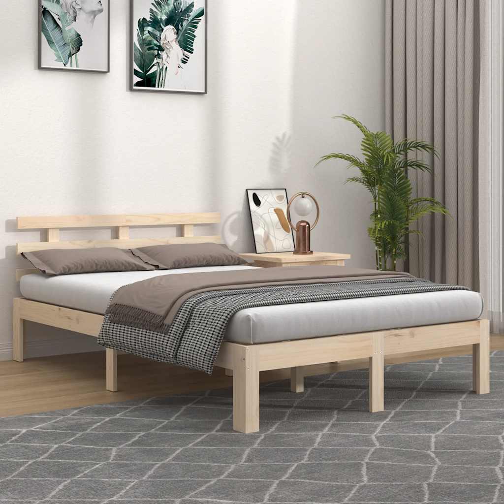 sengeramme 140x190 cm massivt træ