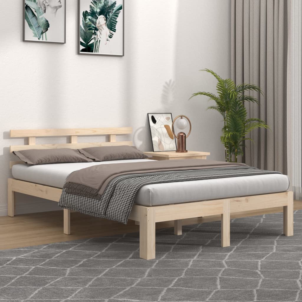 sengeramme 150x200 cm massivt træ