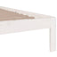 sengeramme 150x200 cm King Size massivt fyrretræ hvid
