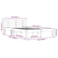 sengeramme 150x200 cm King Size massivt fyrretræ hvid