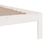 sengeramme 160x200 cm massivt træ hvid