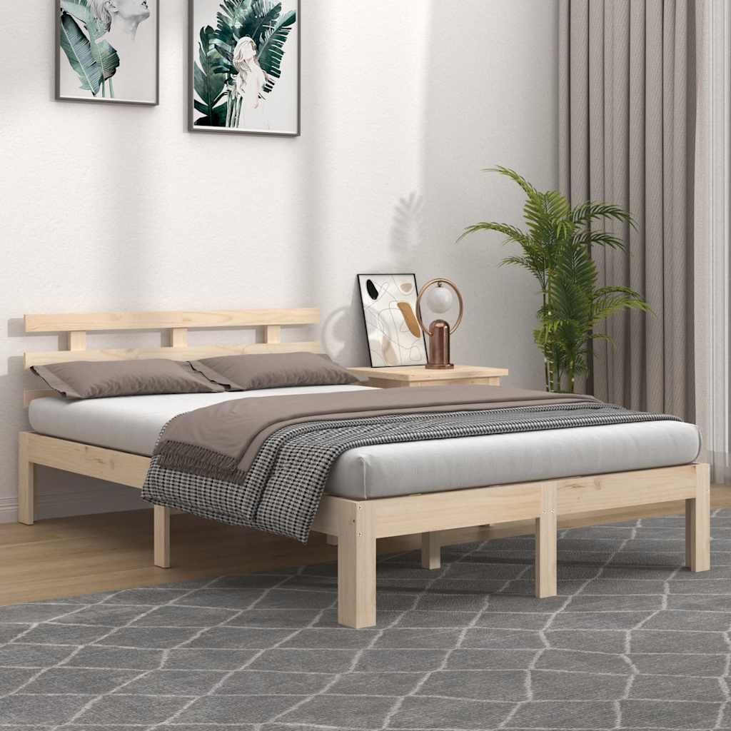 sengeramme 180x200 cm massivt fyrretræ