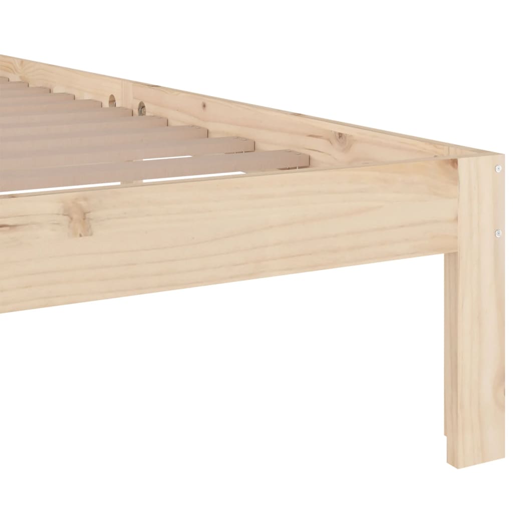 sengeramme uden madras 200x200 cm massivt træ