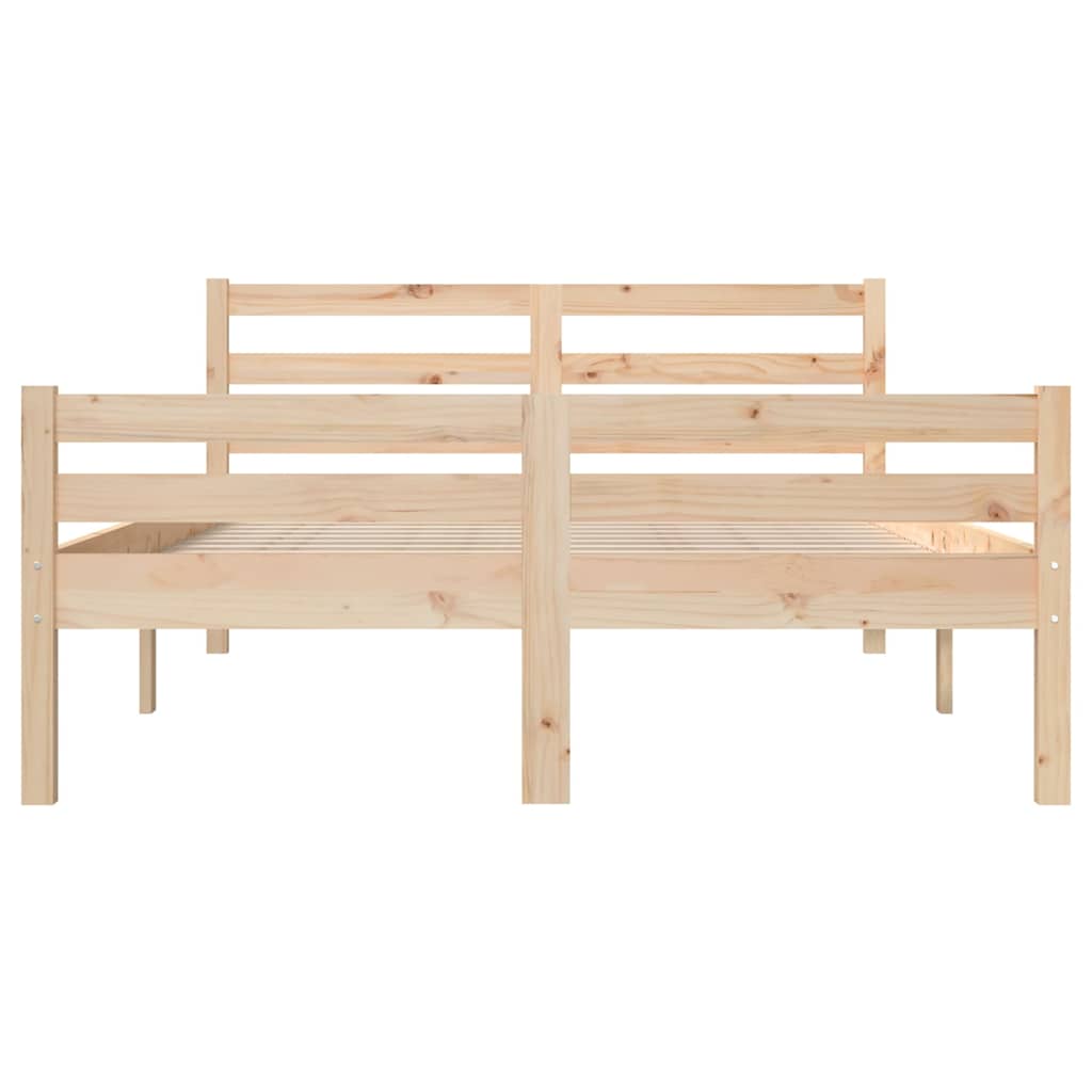 sengeramme 135x190 cm massivt træ
