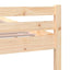 sengeramme 135x190 cm massivt træ