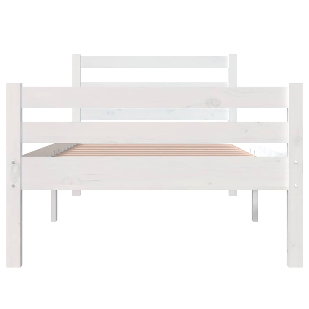 sengeramme 100x200 cm massivt træ hvid