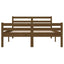 sengeramme 150x200 cm King Size massivt træ gyldenbrun