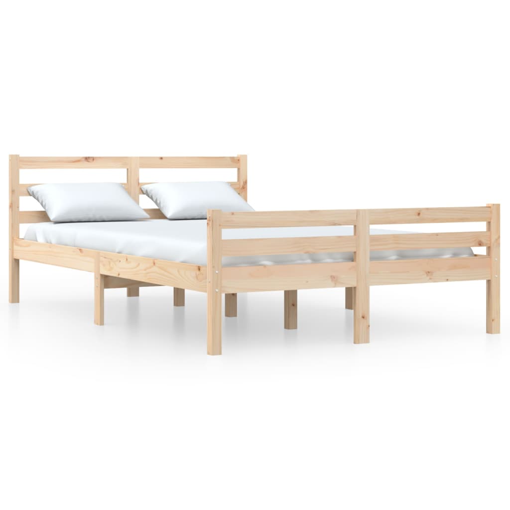 sengeramme uden madras 160x200 cm massivt træ