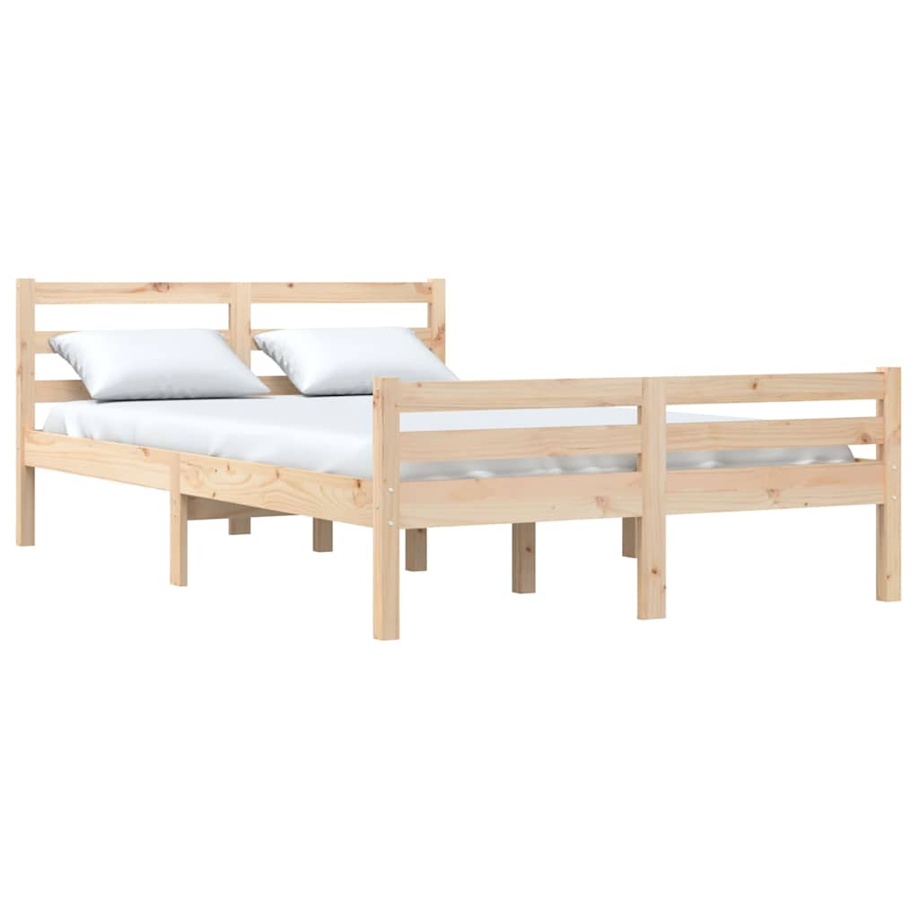 sengeramme uden madras 160x200 cm massivt træ