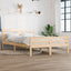 sengeramme uden madras 160x200 cm massivt træ