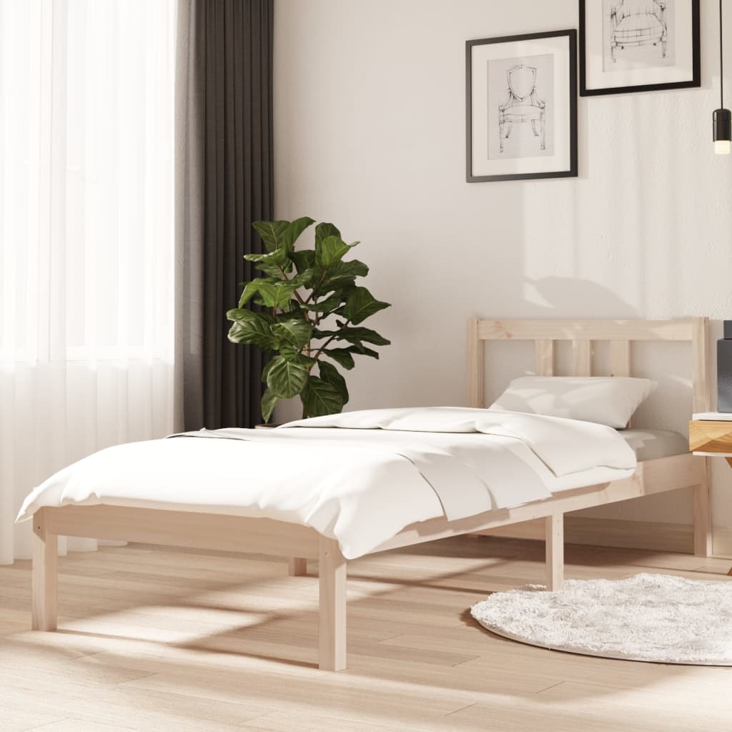 sengeramme 75x190 cm massivt træ