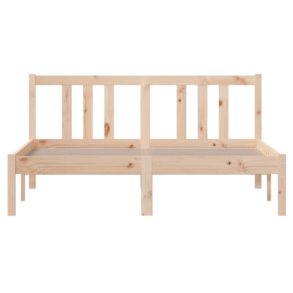 sengeramme 135x190 cm massivt træ