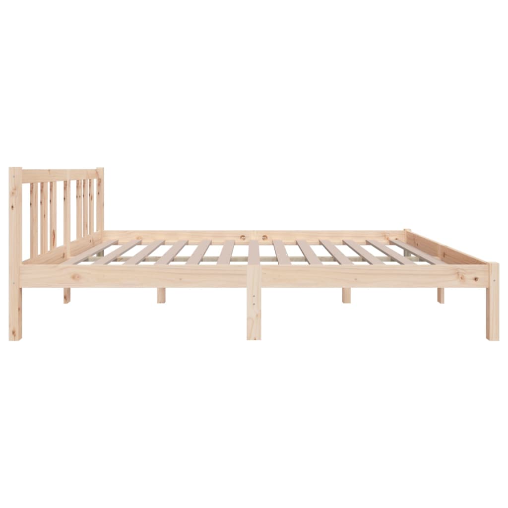 sengeramme 135x190 cm massivt træ