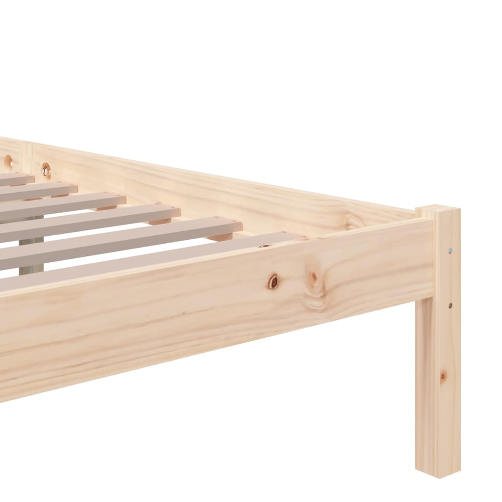 sengeramme 135x190 cm massivt træ