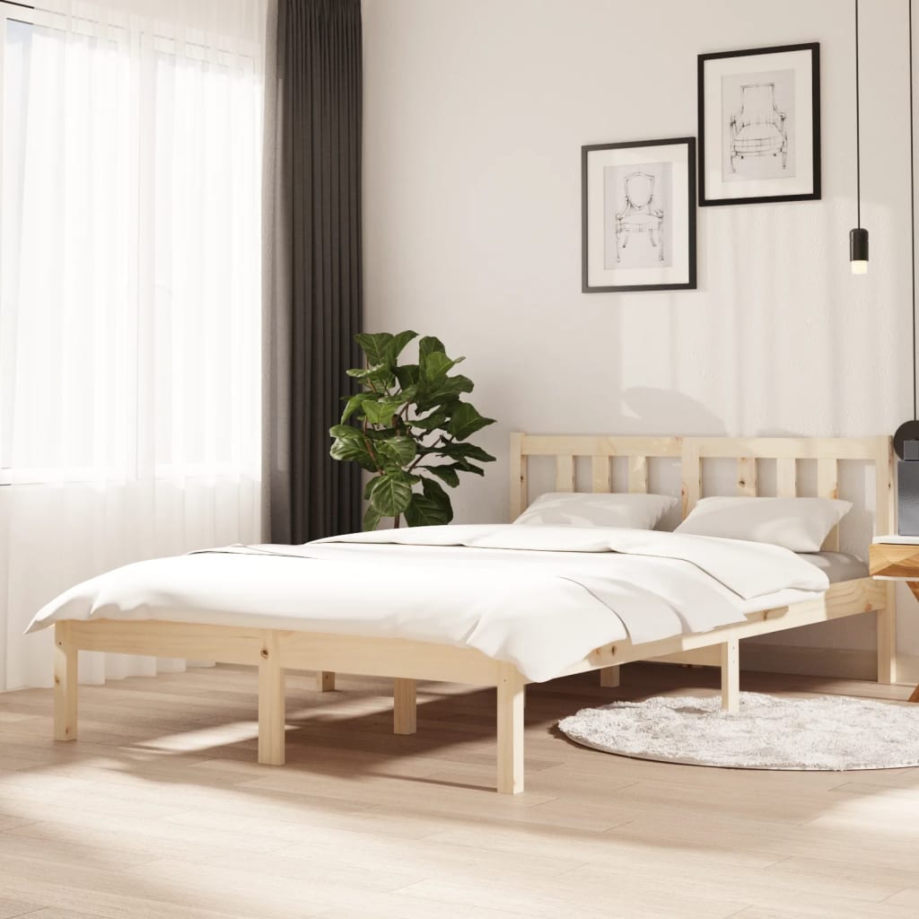 sengeramme uden madras 120x200 cm massivt træ
