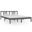 sengeramme 150x200 cm King Size massivt fyrretræ grå