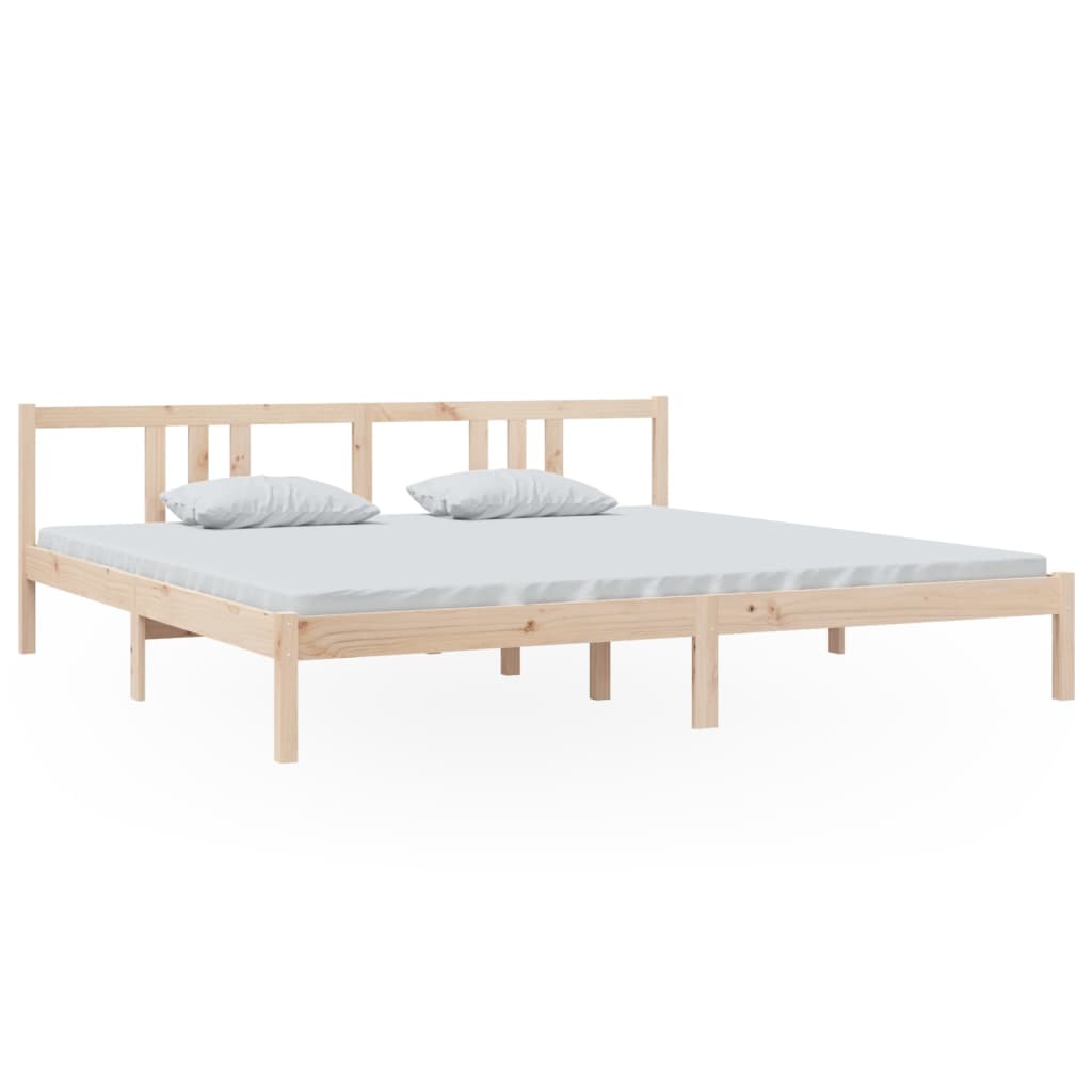 sengeramme uden madras 200x200 cm massivt træ