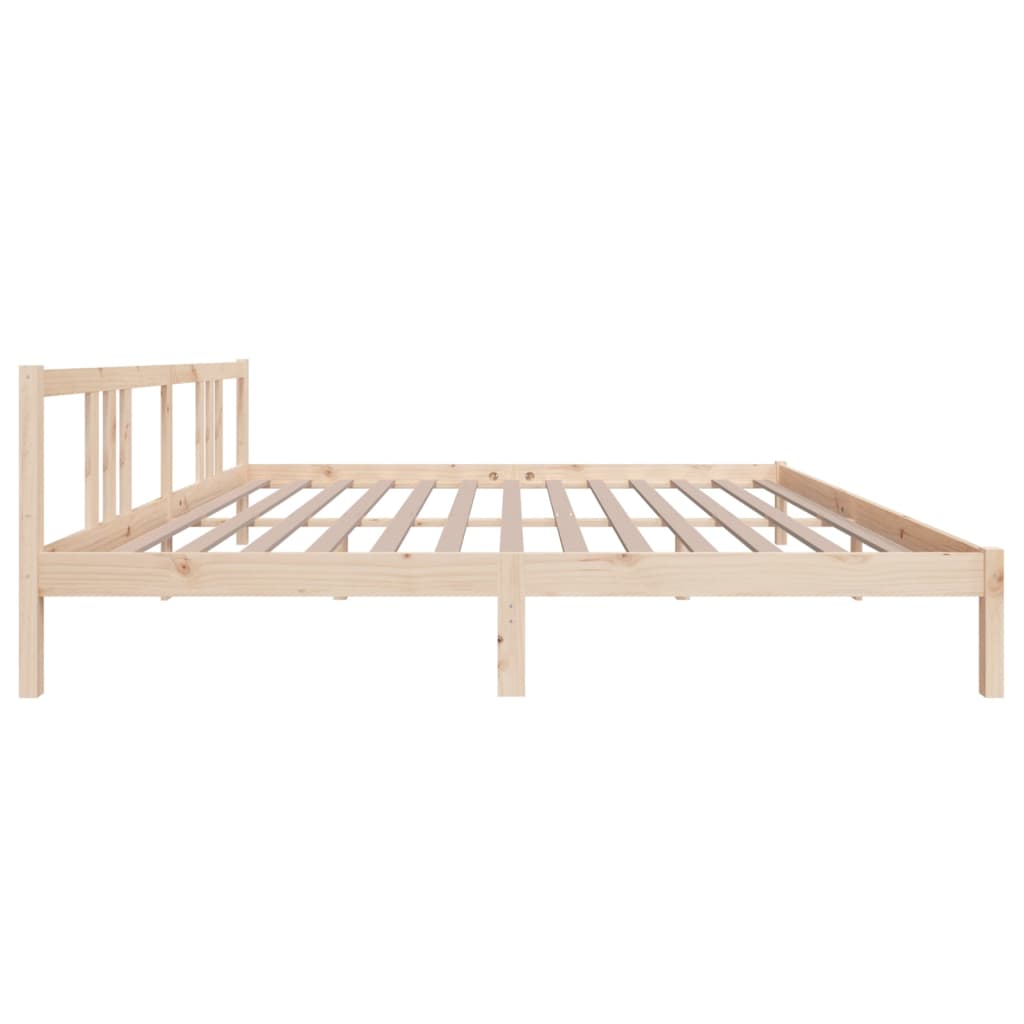 sengeramme uden madras 200x200 cm massivt træ