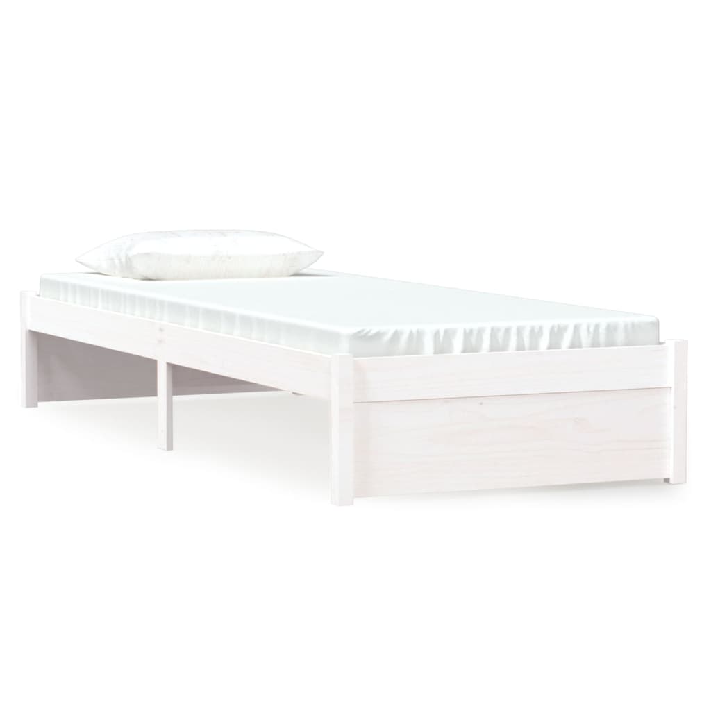 sengeramme 75x190 cm Small Single massivt træ hvid