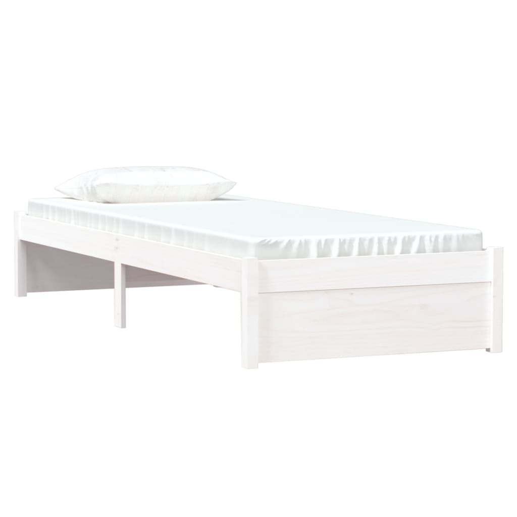 sengeramme 75x190 cm Small Single massivt træ hvid