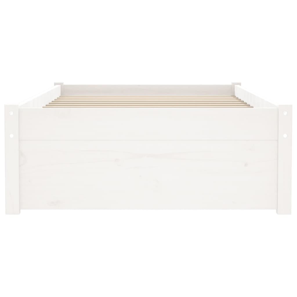 sengeramme 75x190 cm Small Single massivt træ hvid