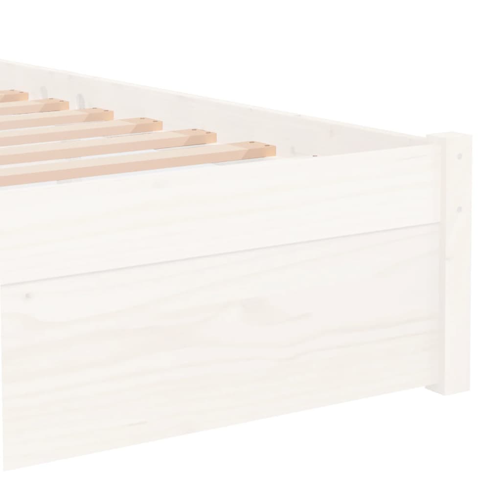sengeramme 75x190 cm Small Single massivt træ hvid