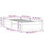 sengeramme 75x190 cm Small Single massivt træ gyldenbrun